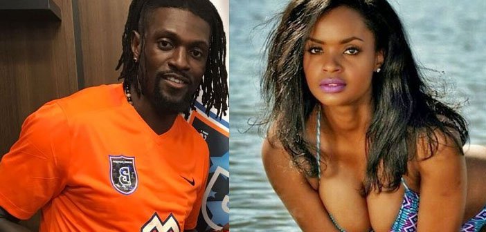 Emmanuel Adebayor célèbre un an de relation avec Dillish Mathews