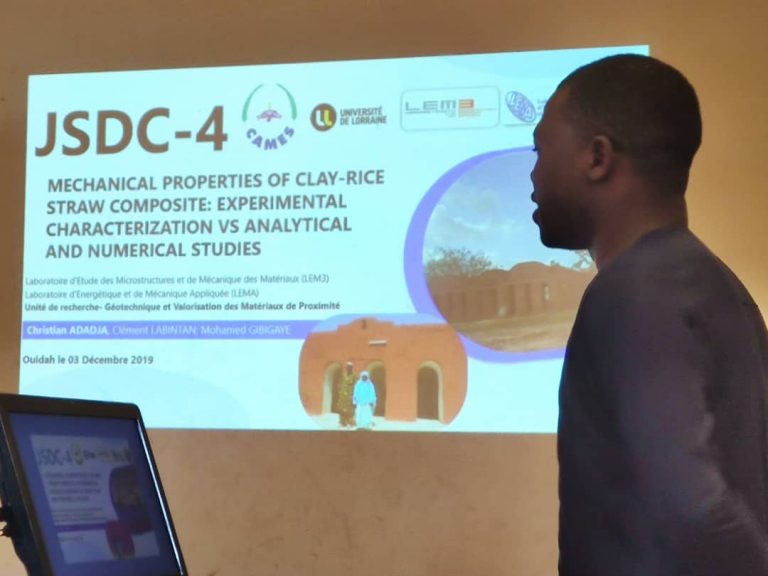 JSDC-4 du CAMES: le Béninois Christian Adadja expose une alternative au ciment dans les BTP