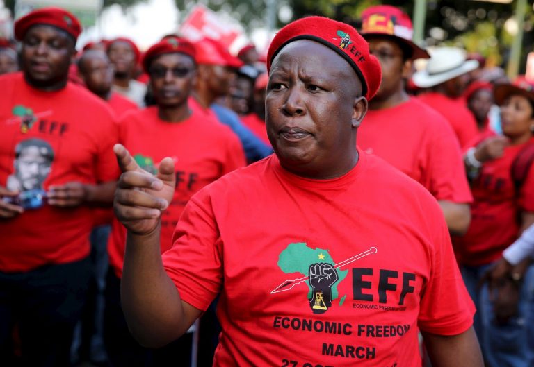 Afrique du sud: l&rsquo;opposant Julius Malema reconduit à la tête de la gauche radicale