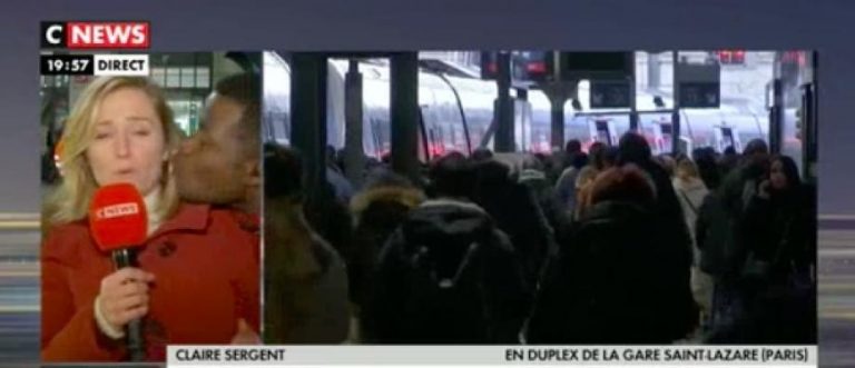 En plein direct, cette journaliste de CNews embrassée de force par un passant (vidéo)