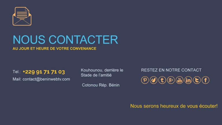 Contacter BENIN WEB TV