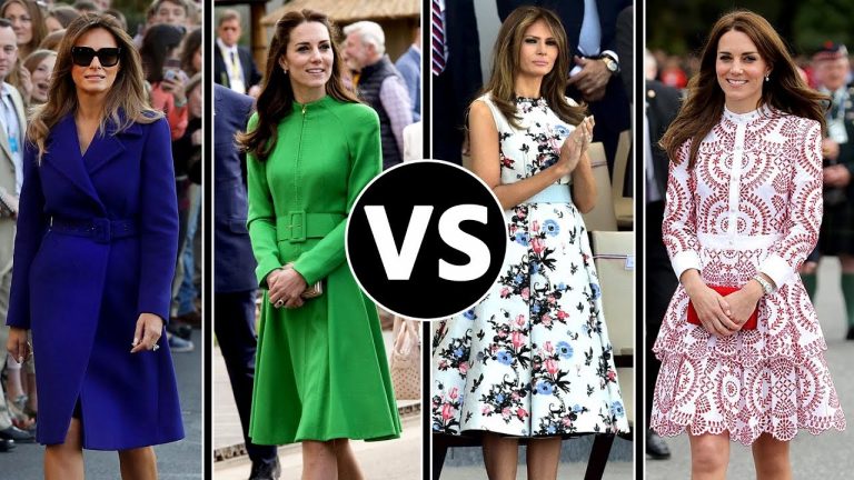 Melania Trump: son long manteau et sa paire d&rsquo;escarpins qui éclipsent Kate Middleton