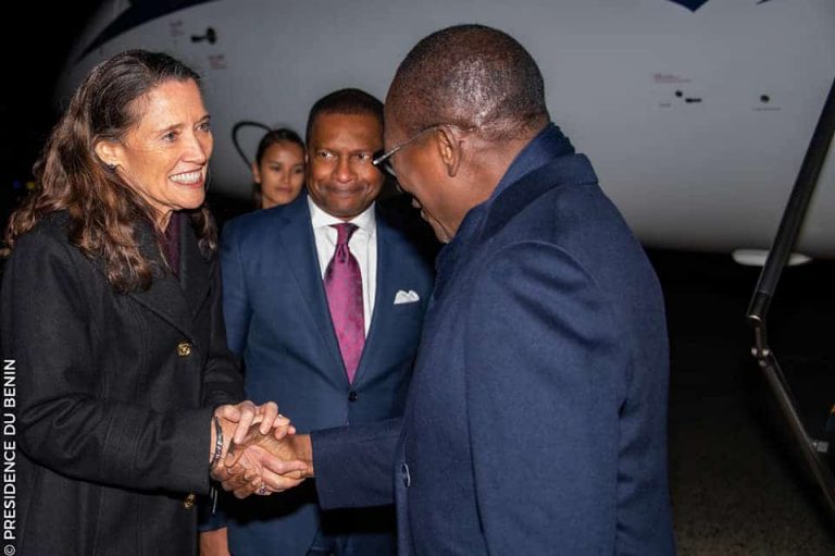 Bénin: en visite aux  USA, le président Patrice Talon accueilli par Patricia MAHONEY