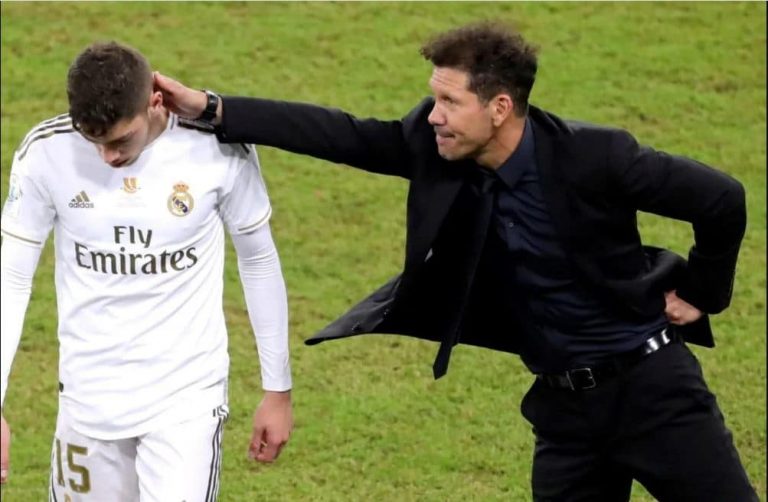 Real Madrid-Atletico : Diego Simeone se prononce sur l&rsquo;expulsion de Fédé Valverde