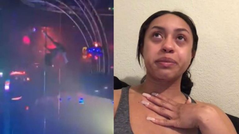 Une stripteaseuse se brise la mâchoire après une chute de 6 mètres, et continue son show (vidéo)