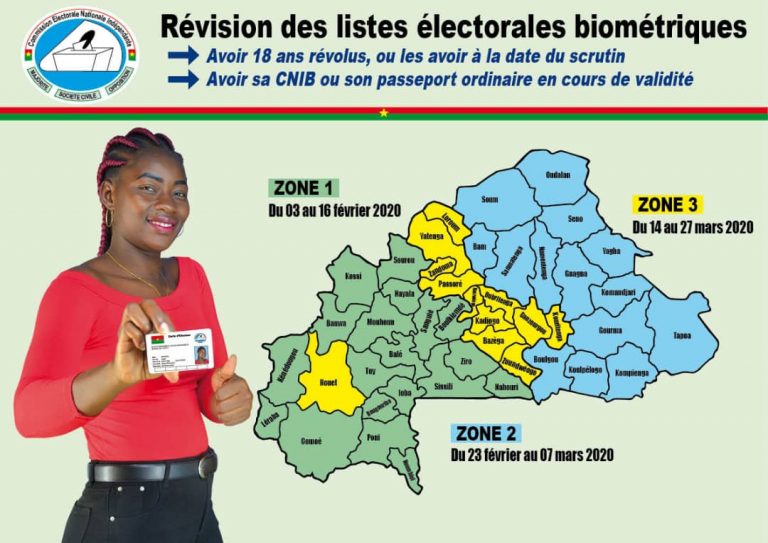 Elections au Burkina Faso: la Céni lance l'opération de révision des listes électorales