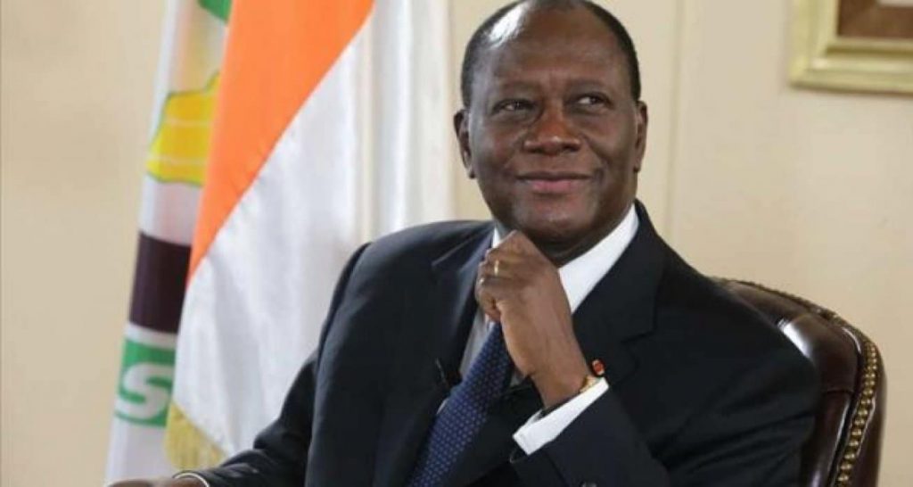 Alassane Ouattara, président de la République de Côte d'Ivoire