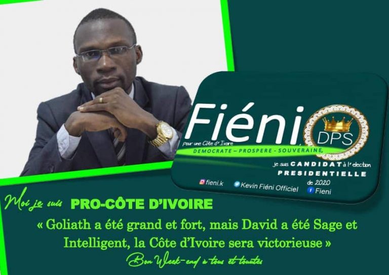 Côte d&rsquo;Ivoire: Fiéni Koffi Kevin, candidat à la présidentielle de 2020