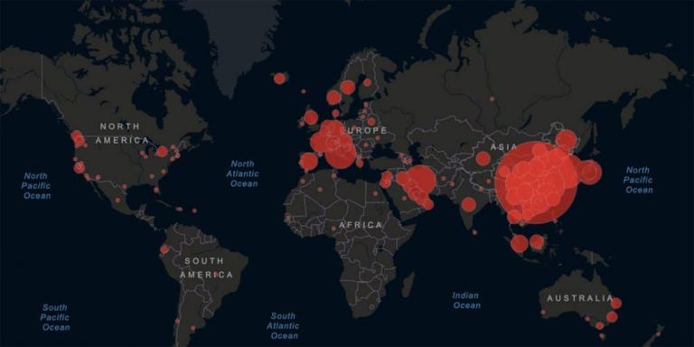 Coronavirus: cette carte pour suivre en temps réel l&rsquo;évolution de l&rsquo;épidémie