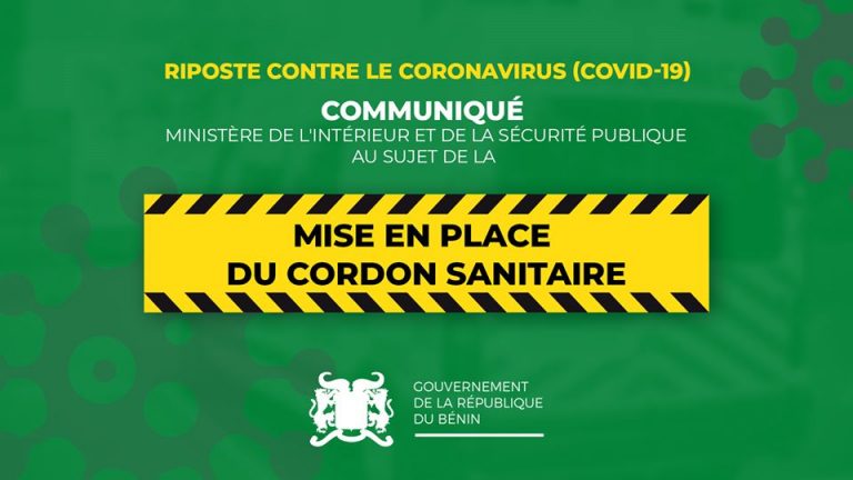 Covid-19 au Bénin: 75% des cas positifs proviennent de 03 départements
