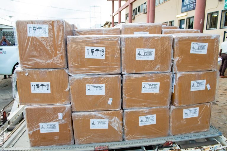 Covid-19 au Bénin: réception d&rsquo;un important lot de chloroquine (photo)