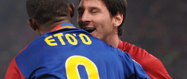 LDC 2010: Eto’o révèle ce que lui a dit Messi pendant le match Barça-Inter