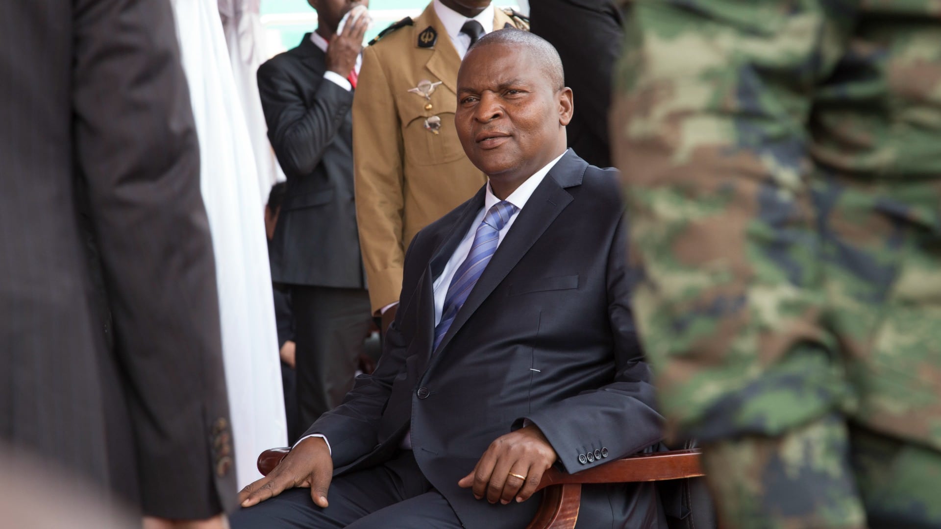 Faustin Touadera, président de la Centrafrique