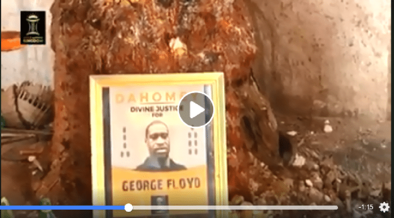Mort de George Floyd: des Béninois font appel au Vaudoun pour réclamer justice (vidéo)