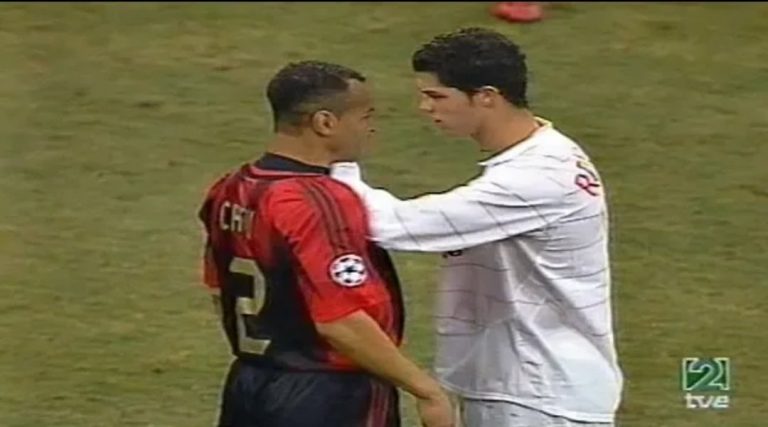 Vidéo : ce qui s&rsquo;est passé quand Cristiano Ronaldo a voulu dribbler Cafu