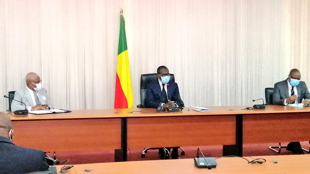 Séance de concertation entre Patrice Talon et les partis politiques ce 03 juin 2020.