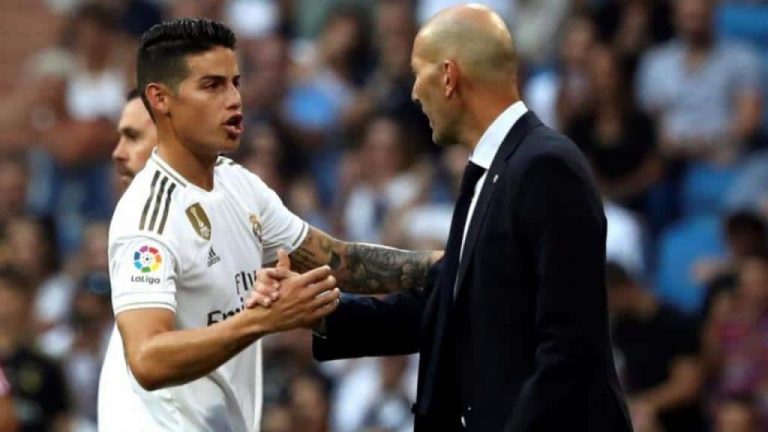 Real Madrid : la réponse sèche de Zidane aux propos de James Rodriguez