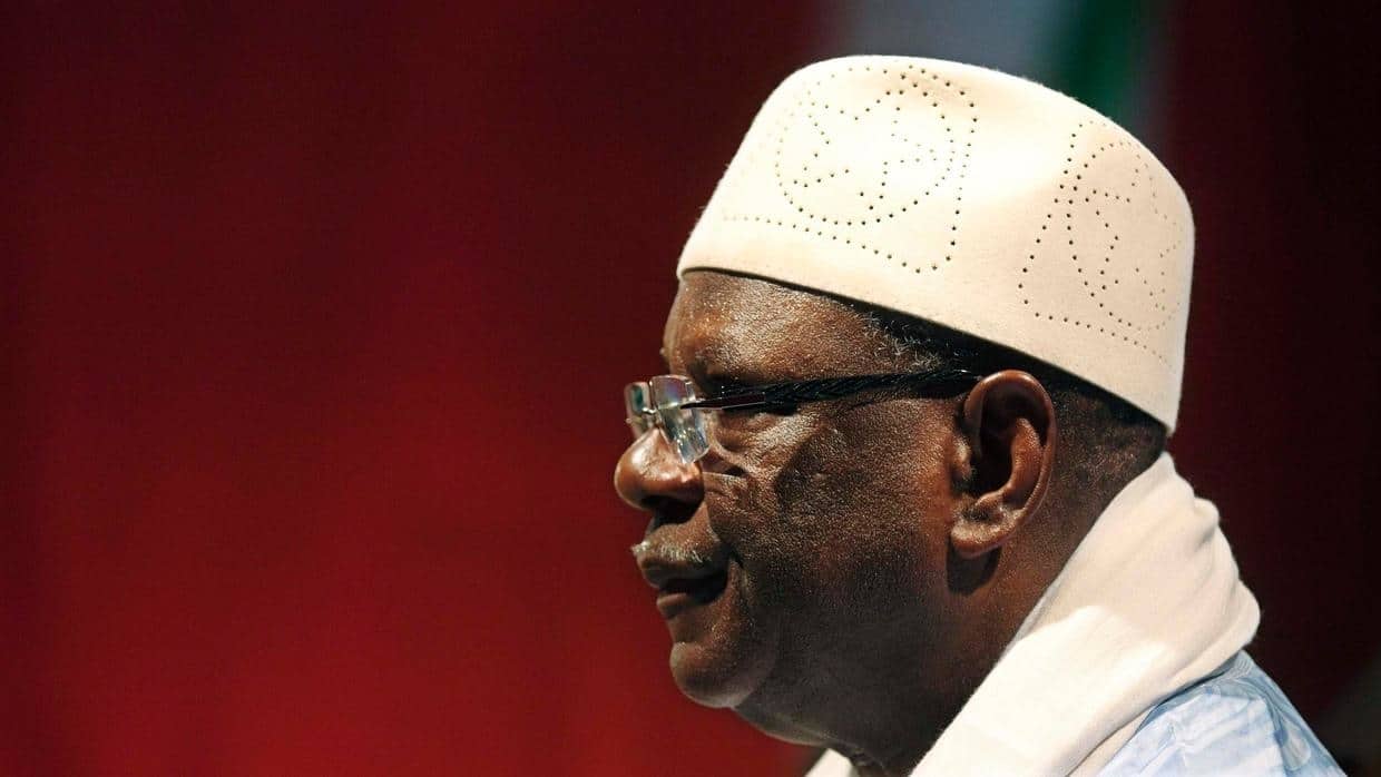 Le président malien Ibrahim Boubacar Keïta, le 28 juillet à Bamako. REUTERS/Joe Penney