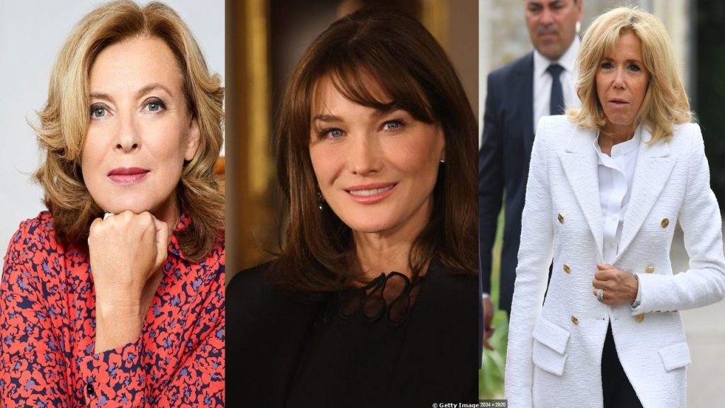 Brigitte Macron, Valérie Trierweiler, Carla Bruni @ Montage Getty Image