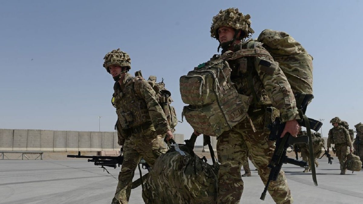 Des soldats britannique en plein déploiement