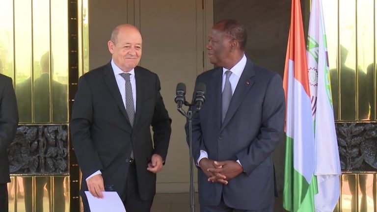 Obsèques de Gon Coulibaly: Jean-Yves Le Drian chez Alassane Ouattara