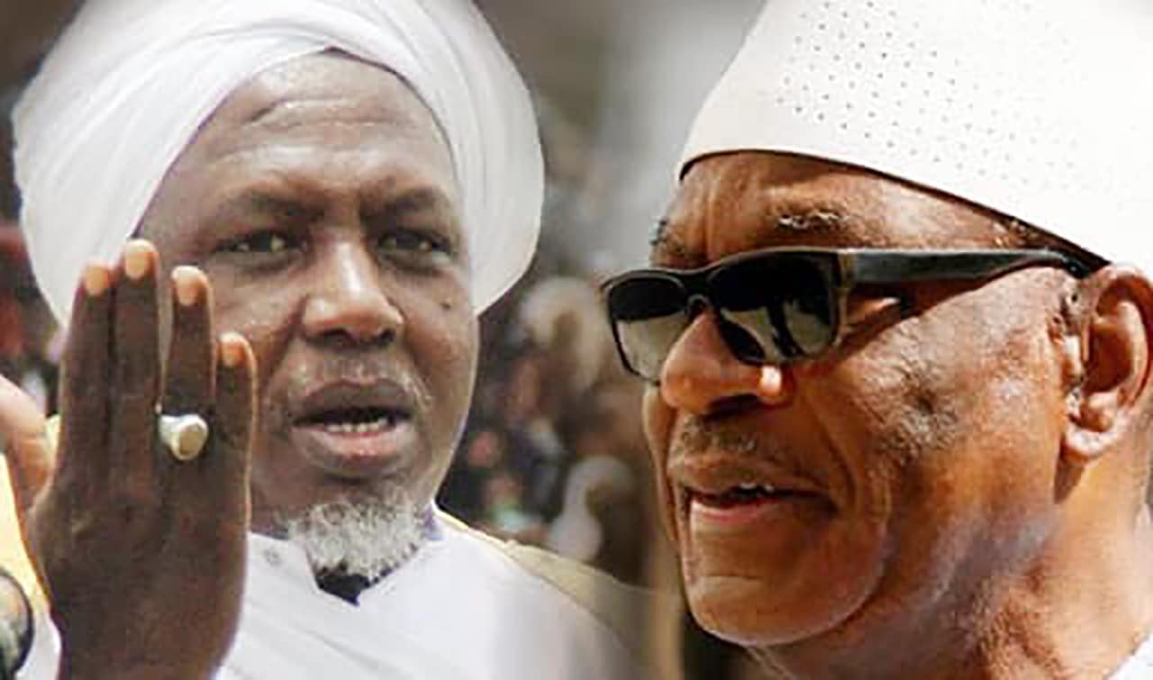L'imam Mahmoud Dicko et le président Ibrahim Boubacar Keita