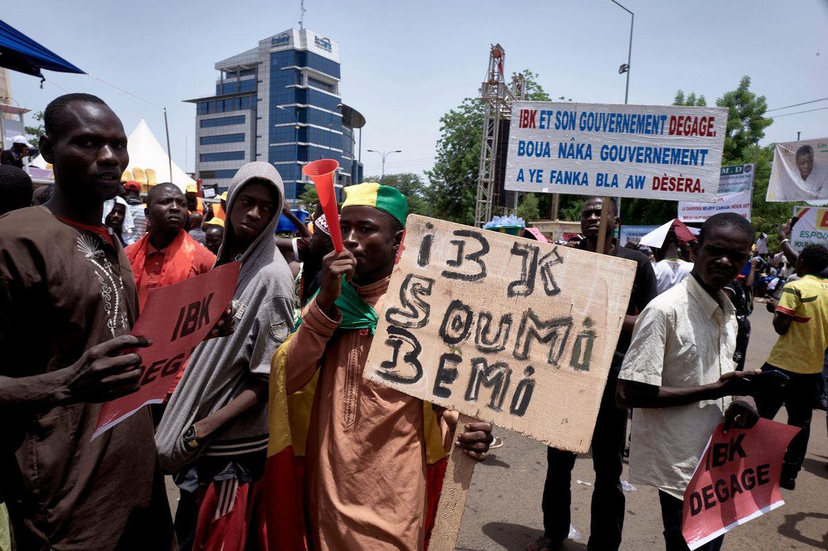 Manifestation à Bamako contre le président IBK