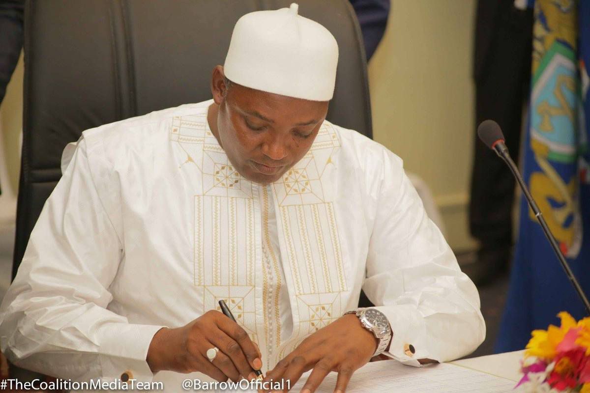 Adama Barrow, président de la Gambie