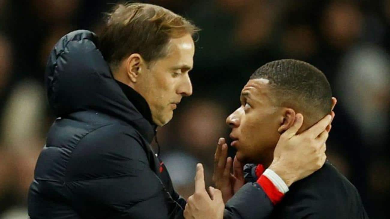 Kylian Mbappé et Thomas Tuche