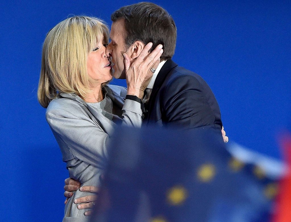 Brigitte et Emmanuel Macron @ Voici