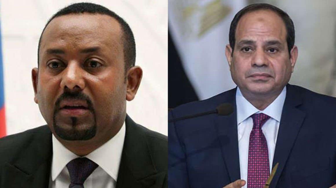Le Premier ministre éthiopien Abiy Ahmed (à gauche) et le président égyptien Abdel Fattah al-Sisi