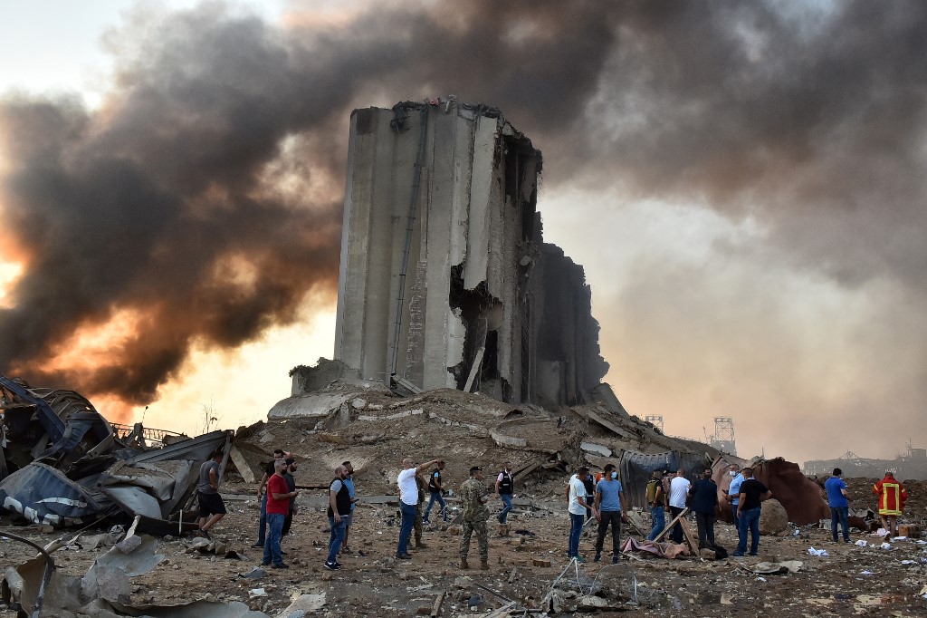 Liban - explosions au port de Beyrouth Photo par STR / AFP