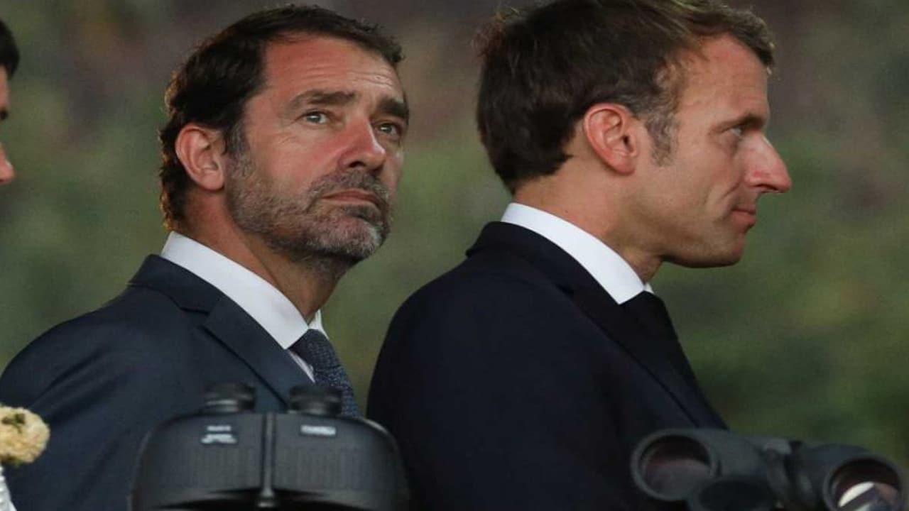 Christophe Castaner et Emmanuel Macron @ Stéphane Lemouton, Bestimage, gala