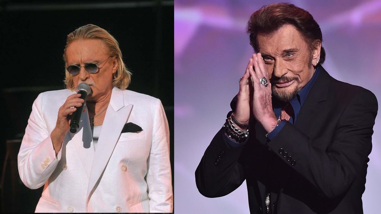 Johnny hallyday et son ami Christophe @ ABACA