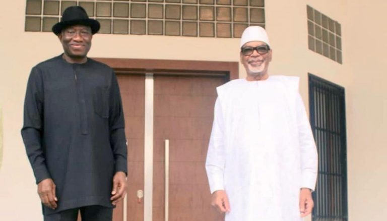 Mali : « nous avons vu le président Keïta », Jonathan Goodluck