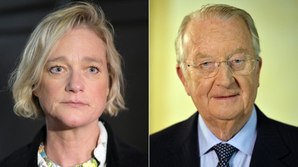 Roi Albert II et sa fille Delphine @ France 3
