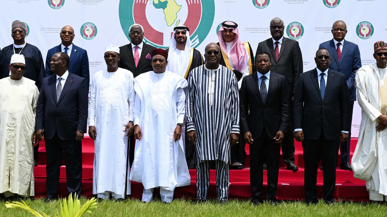 Les dirigeants de la Communauté économique des États de l’Afrique de l’Ouest (Cédéao)
