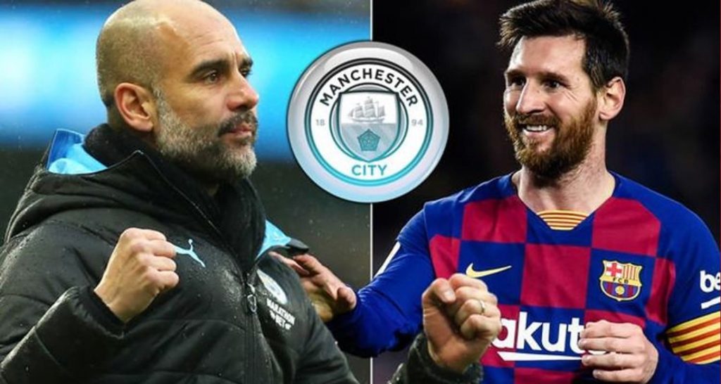 Pep Guardiola et Lionel Messi
