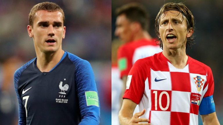 Croatie-France: les onze de départ des deux équipes
