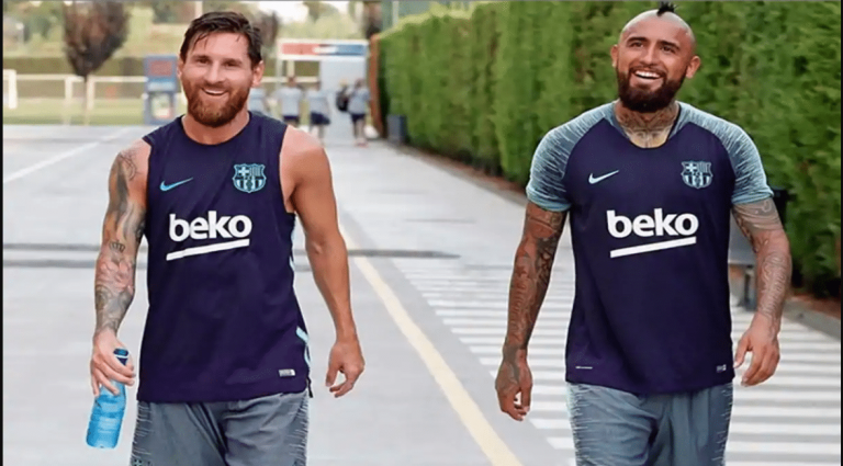 Barça : le message d&rsquo;adieu de Messi à Arturo Vidal
