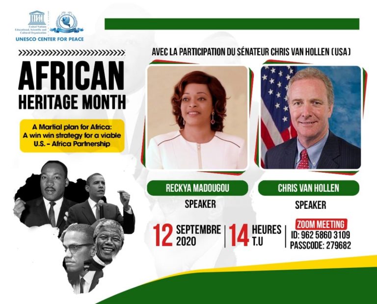 Partenariat Etats Unis-Afrique: Reckya Madougou, panéliste sur « African Heritage Month »