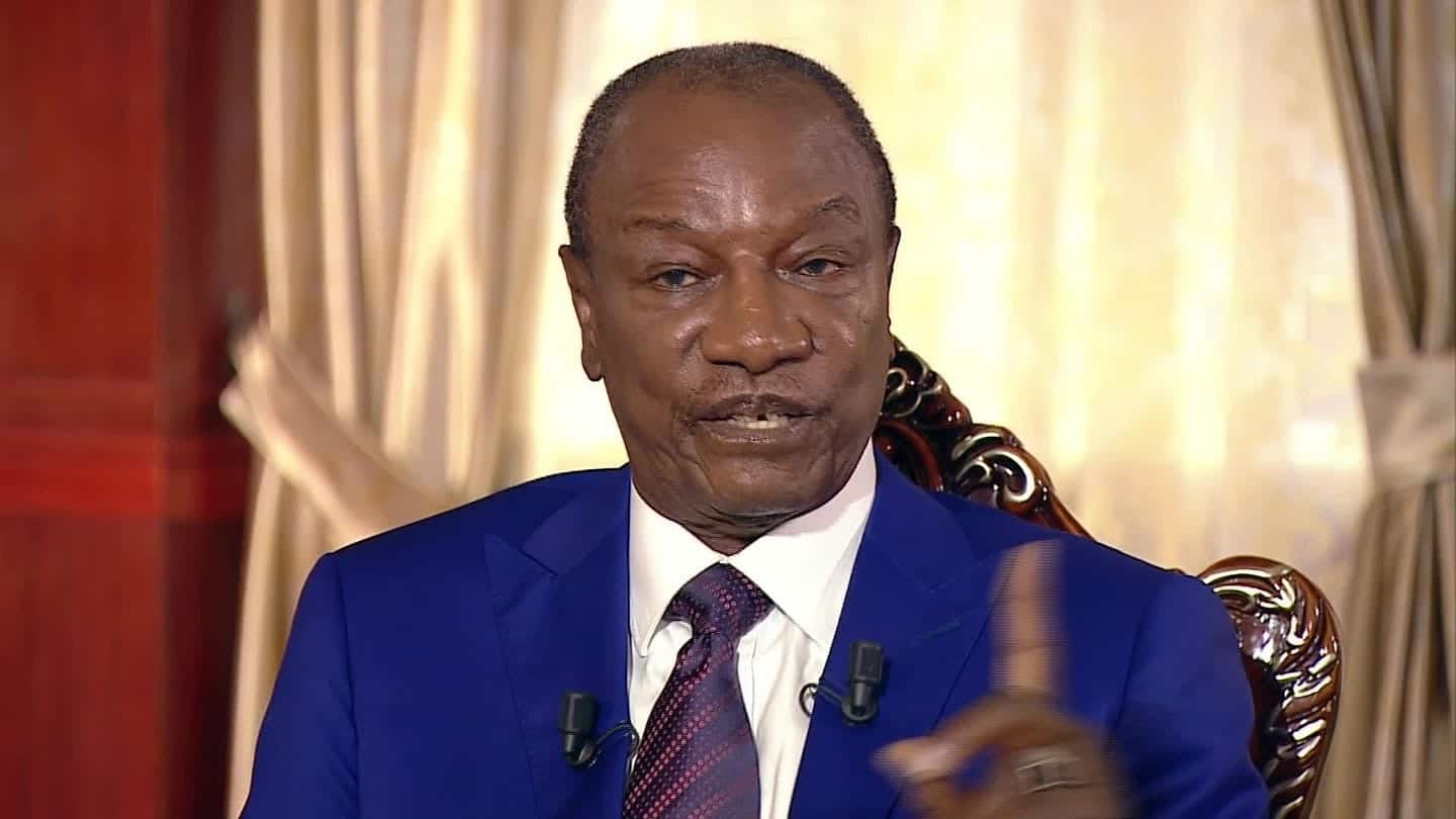 Alpha Condé, président de la Guinée