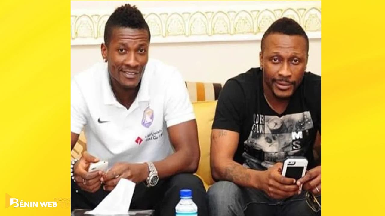 Asamoah Gyan et son frère Baffour