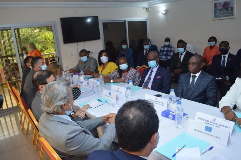 Présidentielle en Côte d&rsquo;Ivoire: KOUADIO Konan Bertin reçoit une délégation de l&rsquo;Union Européenne