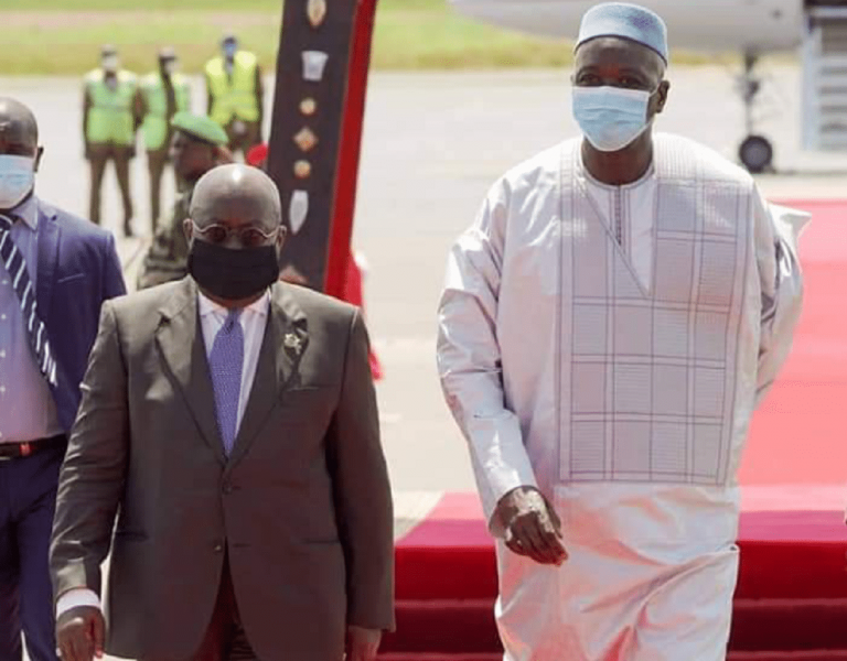 Mali: le président Bah N’Daw très reconnaissant envers Nana Akufo-Addo