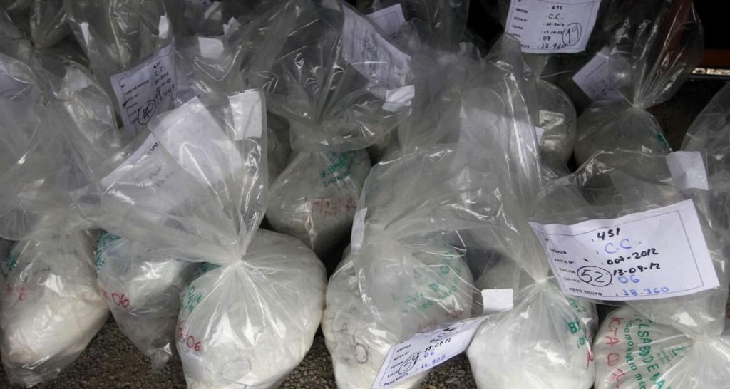 Des saches de cocaïne
