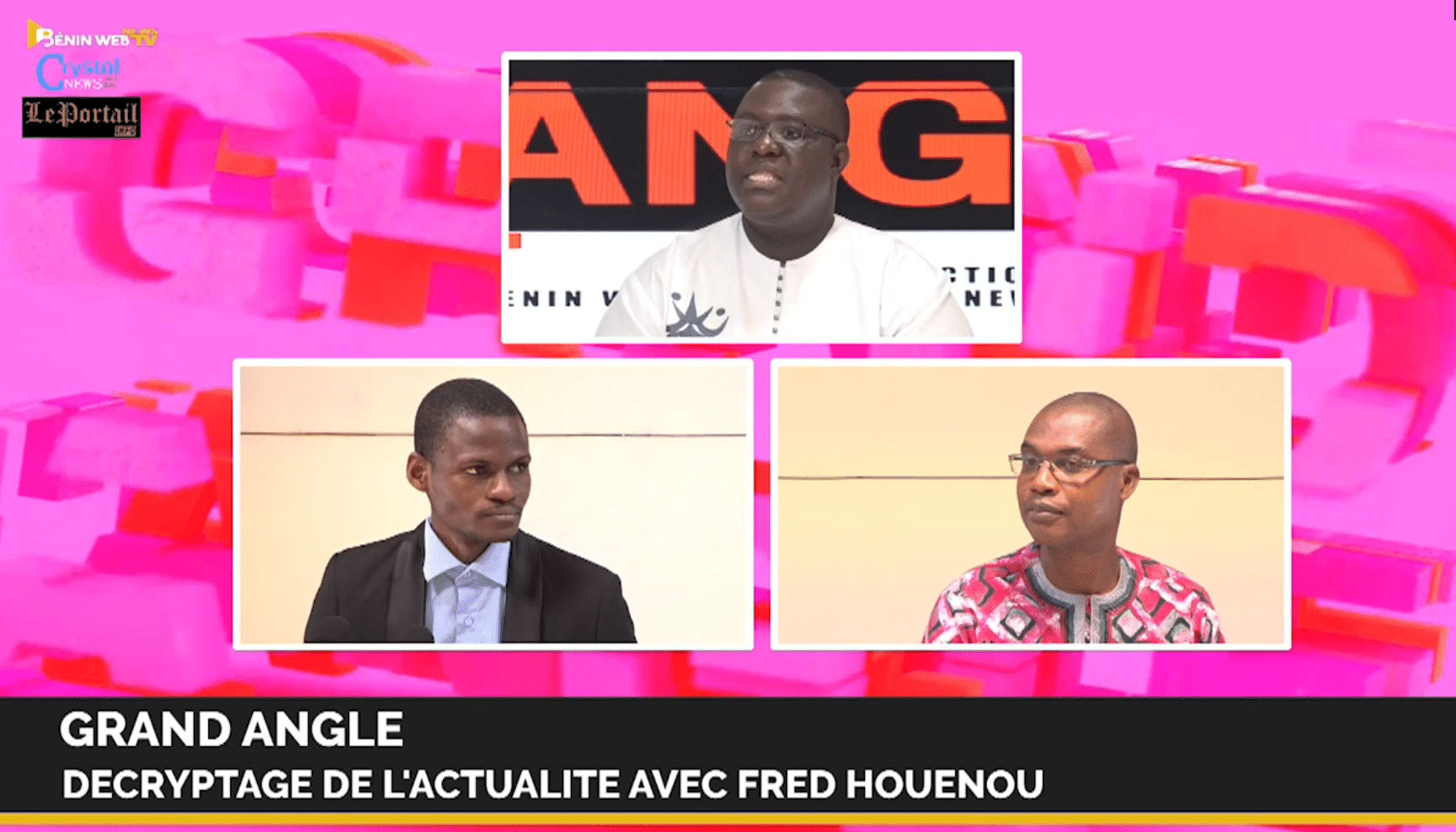 Emission Grand angle avec Fred Houénou