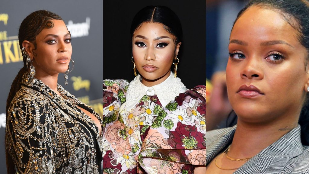 Beyonce, Nicki Minaj, Rihanna