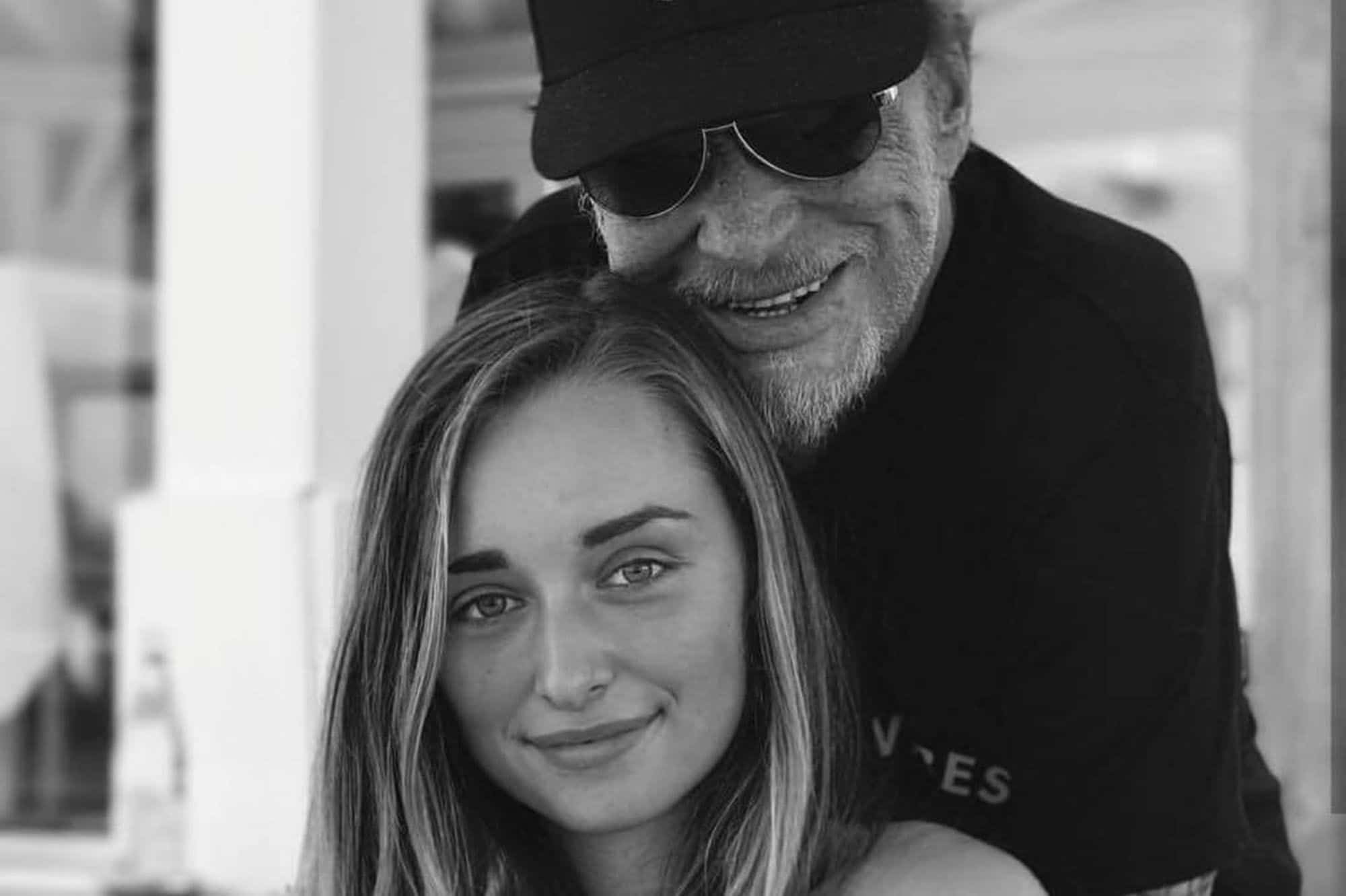 Johnny Hallyday et sa petite-fille Emma Smet @Paris Match