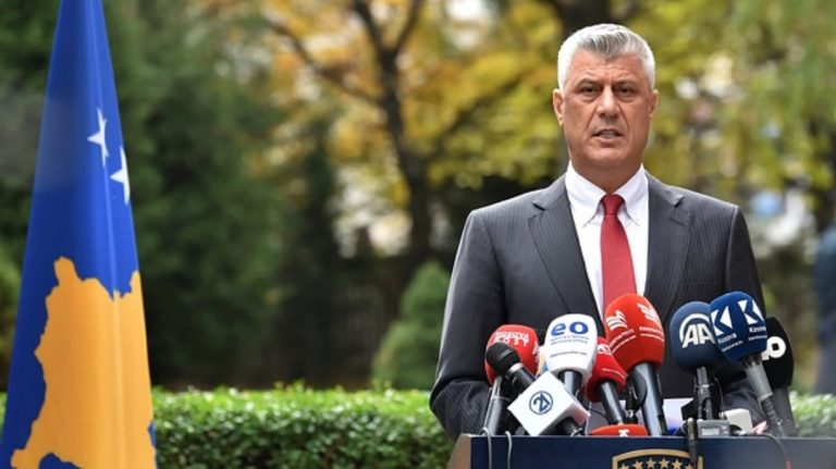 Démission du président du Kosovo Hashim Thaci
